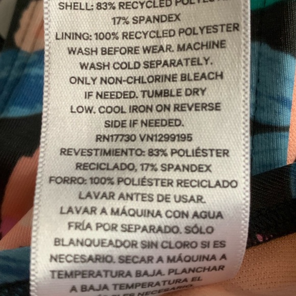 art class Floral Bikini Top - Black, Pink, Blue - Picture 8 of 9